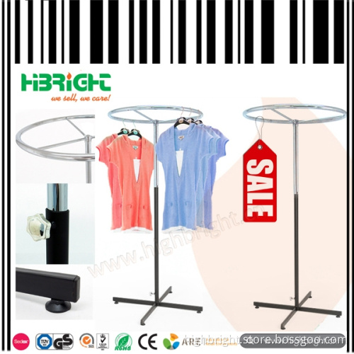 Round Rotating Rolling Garment Rail & Clothes Rack